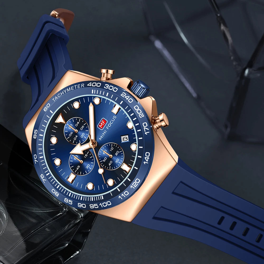 MINIFOCUS Bestseller Men's Sports Casual Multifunction Quartz Watch Ultra Luminous Perfect Fathers Day Gift for Dad