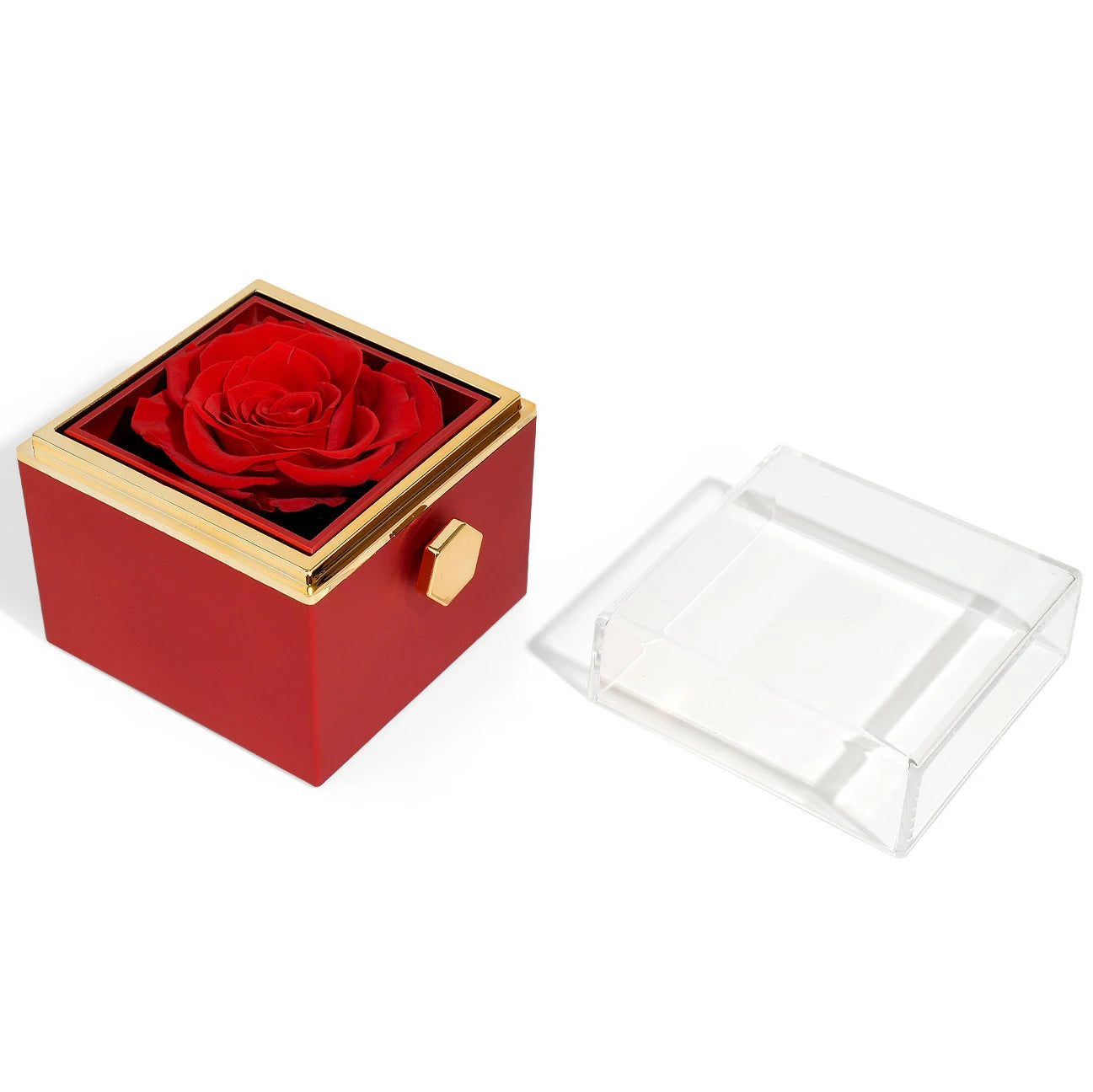 Personalized Custom Necklace & Real Rose Jewelry Box Gift Set Proposal Confessions Birthday Mother's Day Holiday Gift for Women