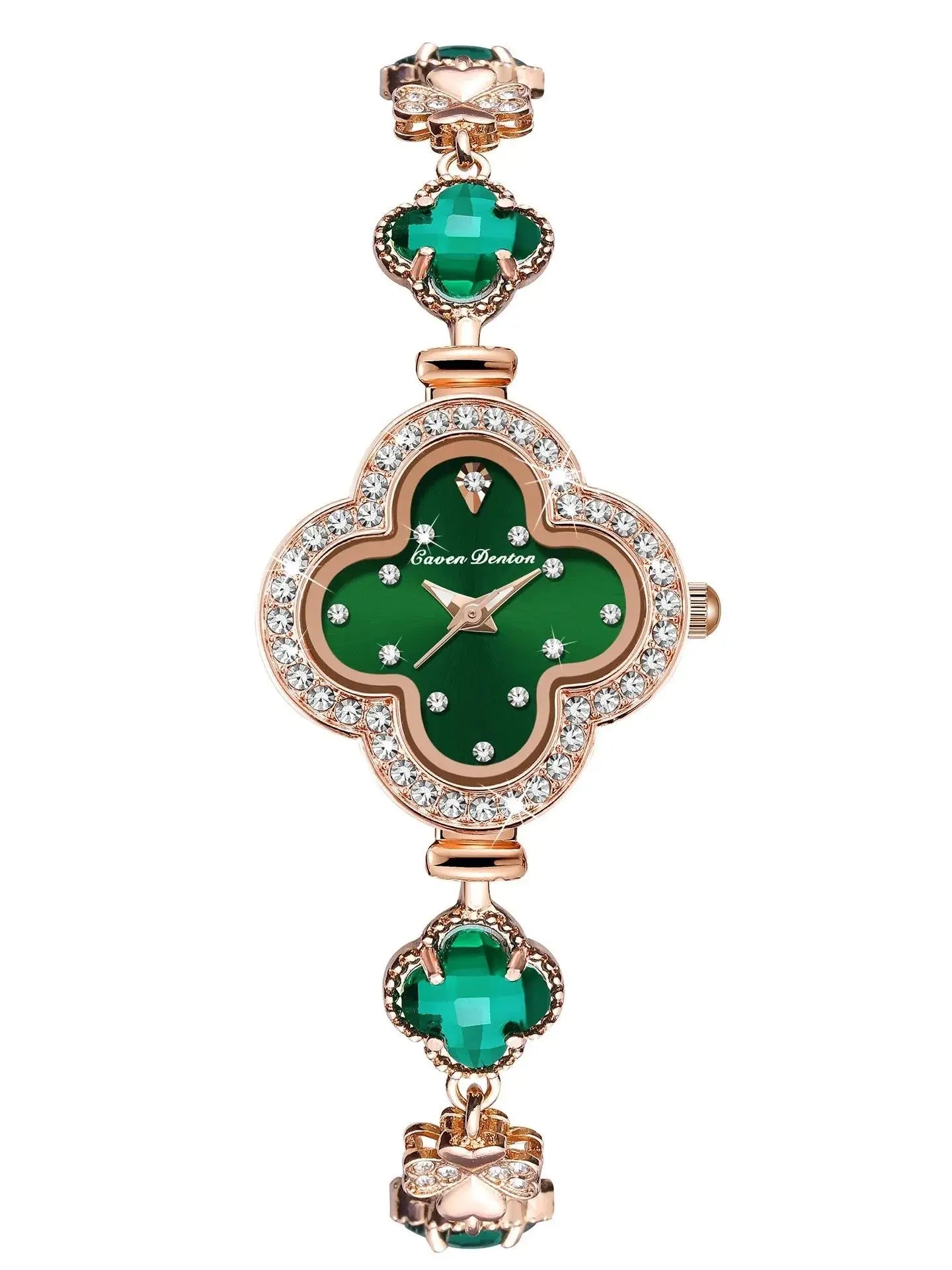 Fashion Women’s Watch Clover Bracelet Quartz Watch Stylish Casual Versatile Ladies Timepiece Waterproof Luxury Design