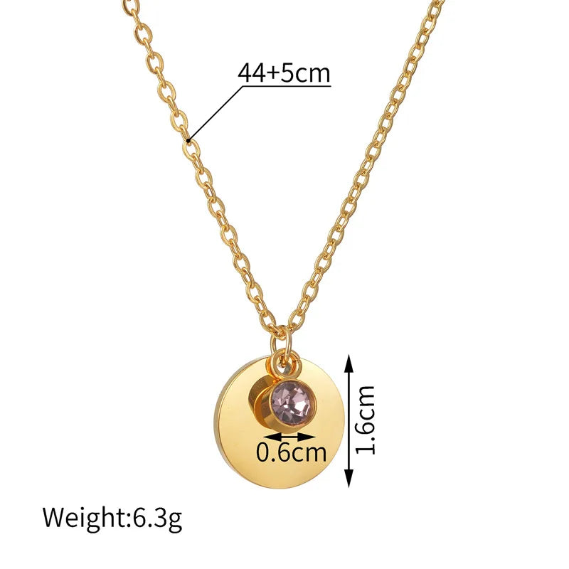 Custom Engraving Name Birthday Stone Pendant Necklace Real Preserved Rose Bear Jewelry Box Gifts Mothers Day Gifts for Women