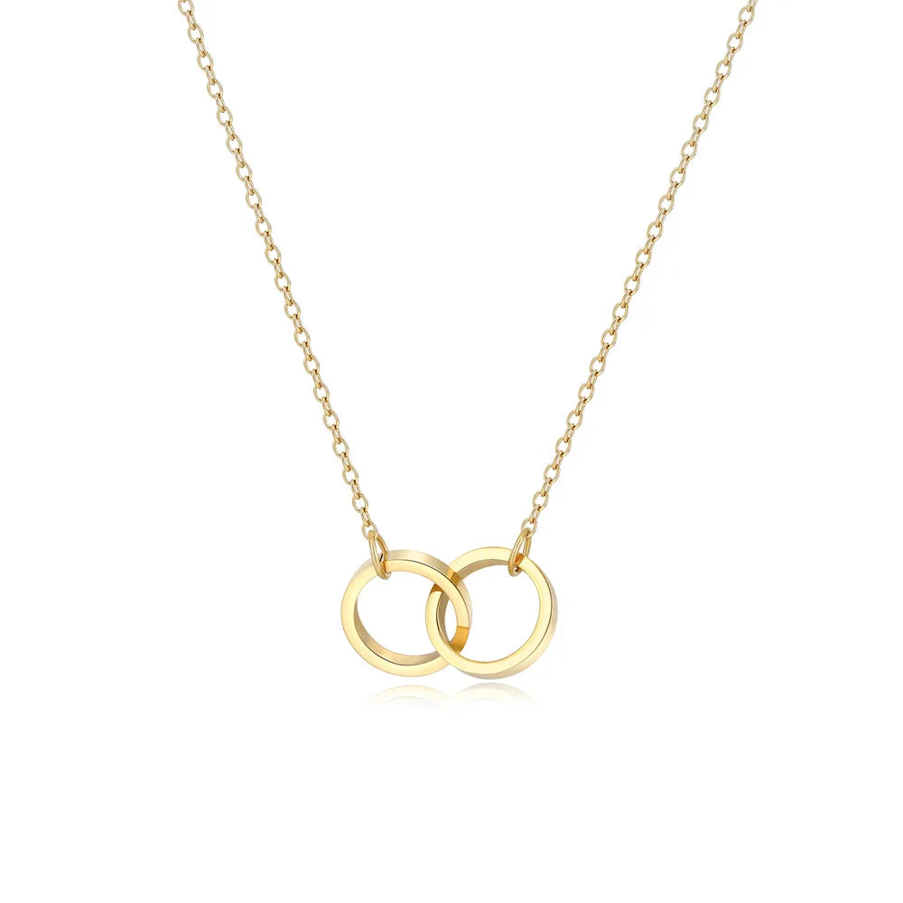New Rotating Rose Round Jewelry Gift Box with Customized Name Stainless Steel Necklace Valentine's Day Marriage Proposal Gifts