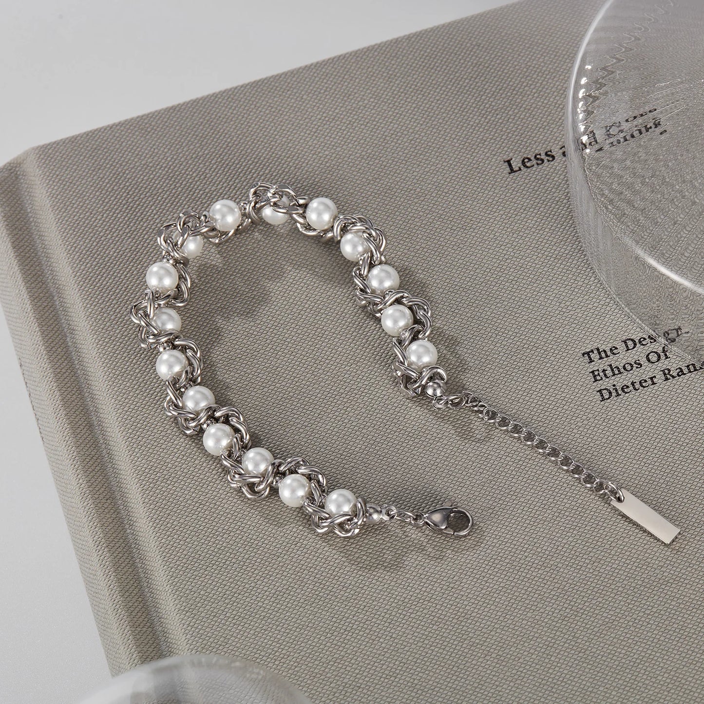 Trendy Pearl Wrap Chain Bracelet for Women – Creative Stainless Steel Design Jewelry