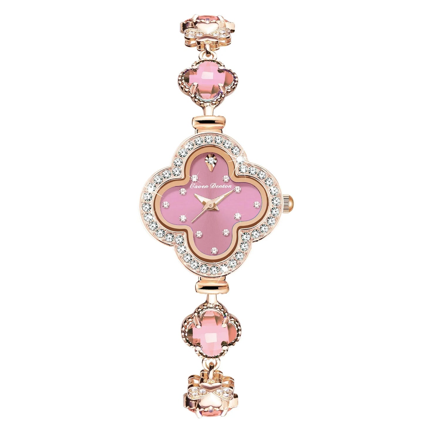 Fashion Women’s Watch Clover Bracelet Quartz Watch Stylish Casual Versatile Ladies Timepiece Waterproof Luxury Design