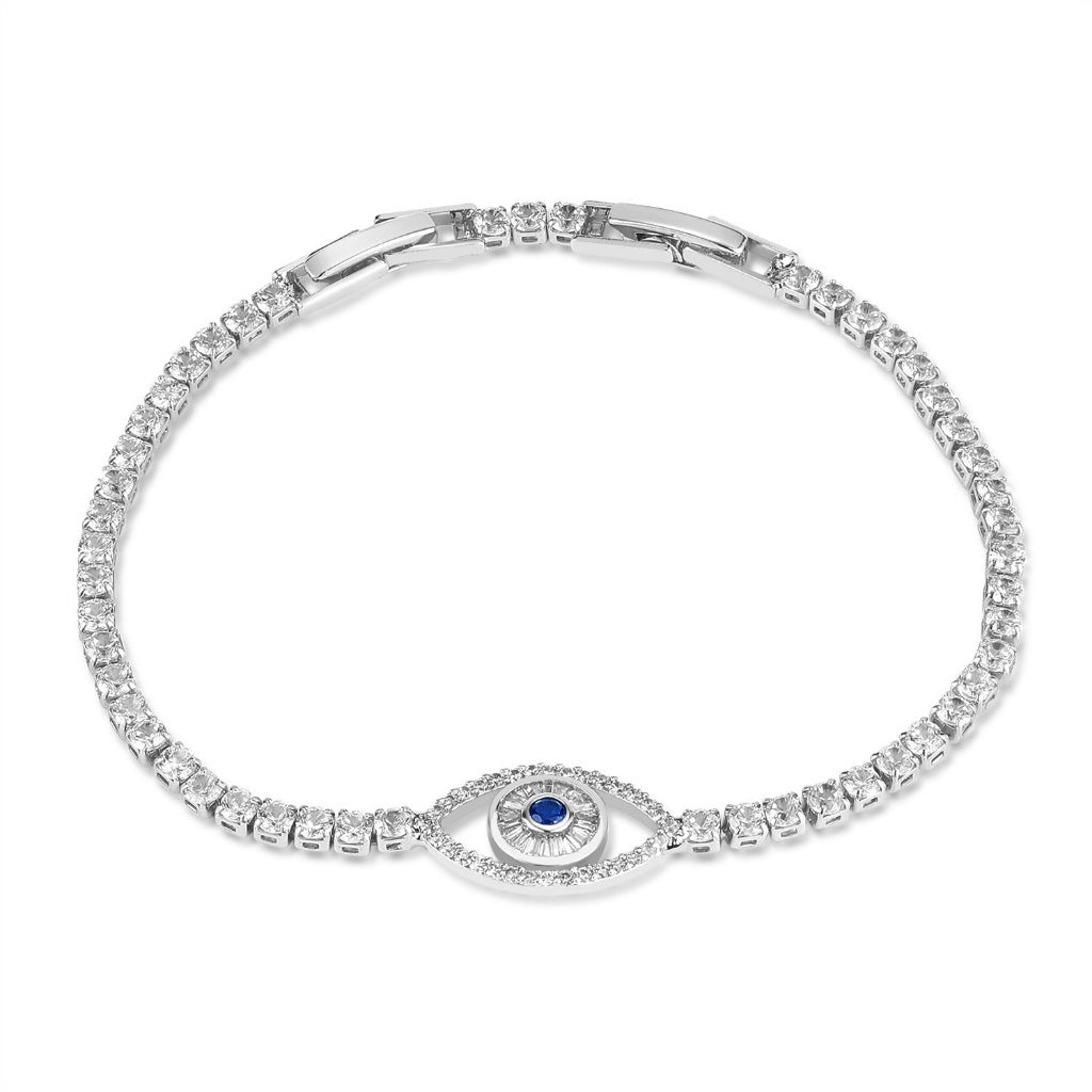INS Style Dainty Stainless Steel Bracelet for Women – Minimalist Titanium Steel Jewelry with Sparkling Zircon