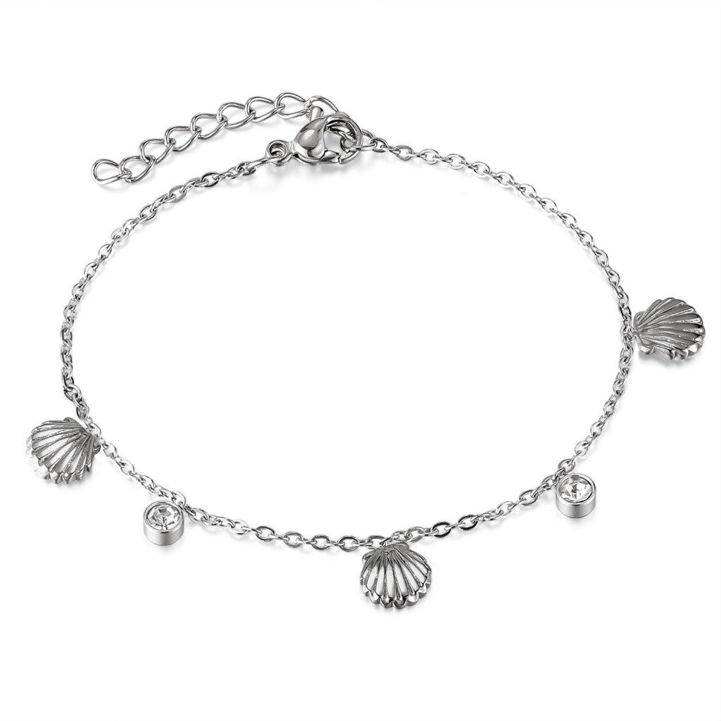 Boho Natural Stone Heart Bracelet for Women – Colorful Titanium Steel Ethnic Style Adjustable Fashion Jewelry