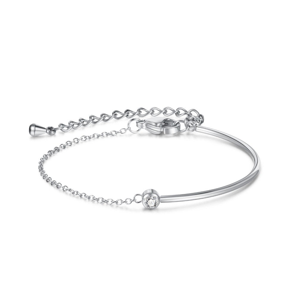 Boho Natural Stone Heart Bracelet for Women – Colorful Titanium Steel Ethnic Style Adjustable Fashion Jewelry
