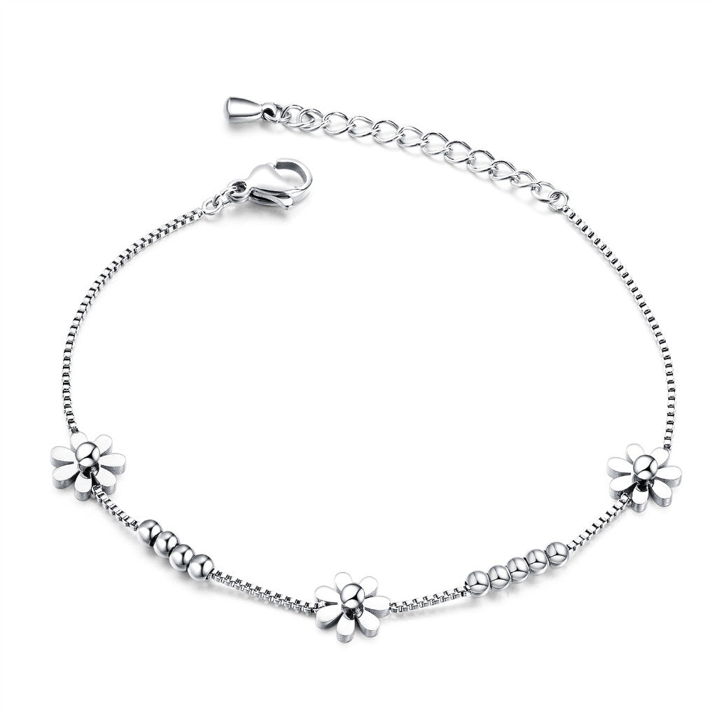 Boho Natural Stone Heart Bracelet for Women – Colorful Titanium Steel Ethnic Style Adjustable Fashion Jewelry