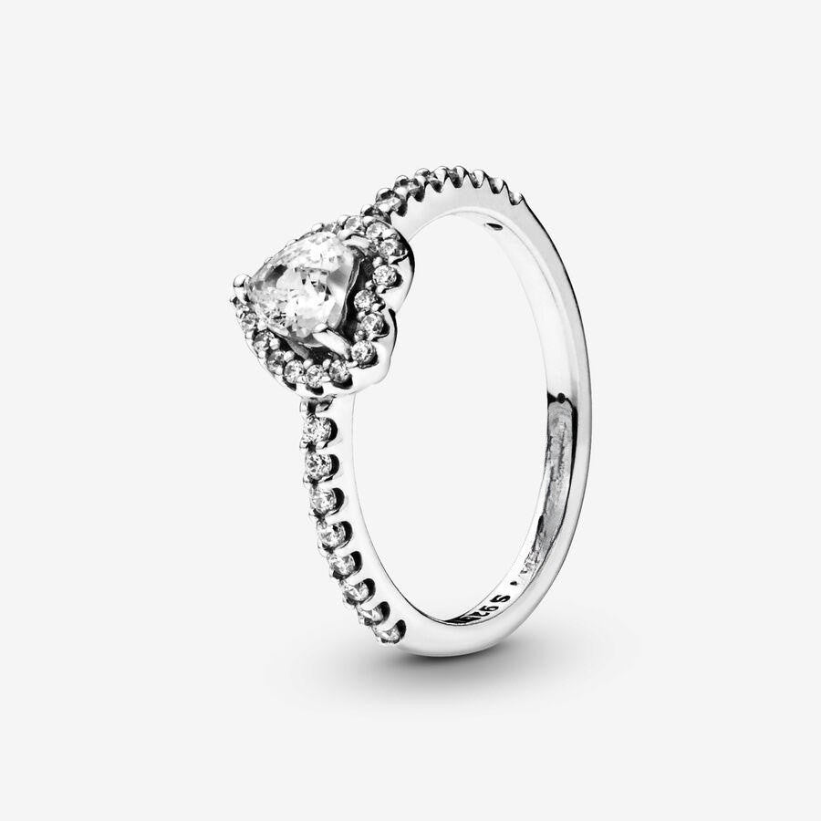 Pandora Silver Plated Love Ring Fashion Simple Ring