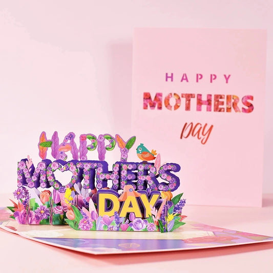 Hot 3D Mother's Day Card High Quality and Beautiful Big Cards Mother's Day Gift for Mom/Mother/Women