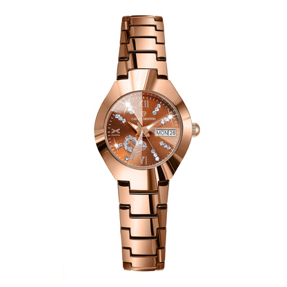 Fashion Women's Watch Double Calendar Diamond Waterproof Glow-in-the-dark ladies Watch for Women