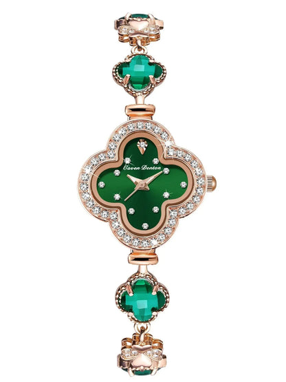 Fashion Women’s Watch Clover Bracelet Quartz Watch Stylish Casual Versatile Ladies Timepiece Waterproof Luxury Design