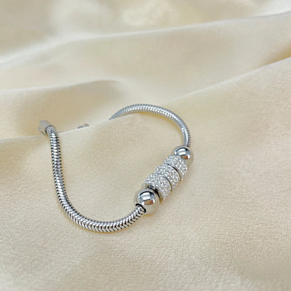 Irregular Minimalist Snake Chain Bracelet for Women – Titanium Steel Stainless Steel Luxury Jewelry