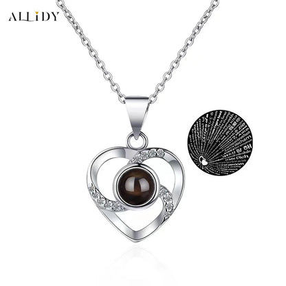 Simple Fashion Metal Necklace Heart-shaped Geometric Necklace for Women Girl