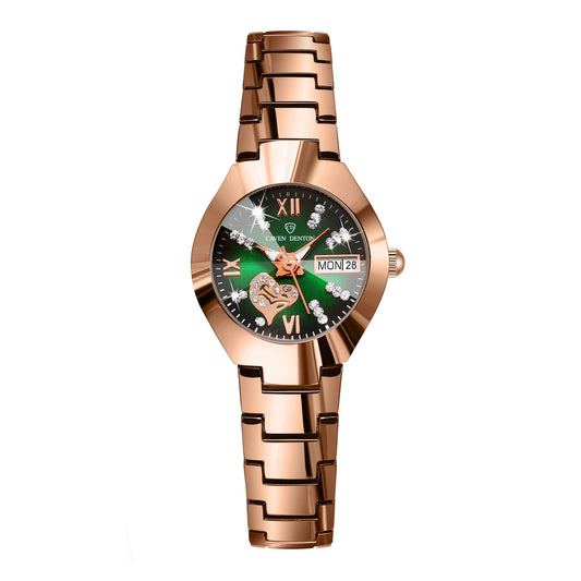 Fashion Women's Watch Double Calendar Diamond Waterproof Glow-in-the-dark ladies Watch for Women