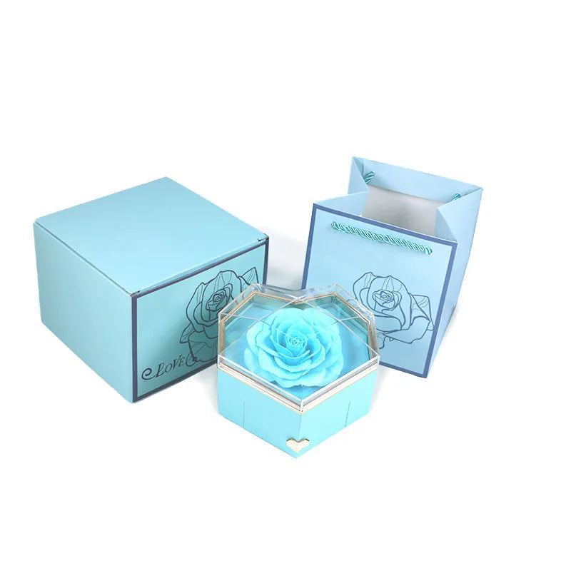 Heart Eternal Rose Jewelry Box For Birthday Mother's Day Valentine's Day Teachers' Day Gifts