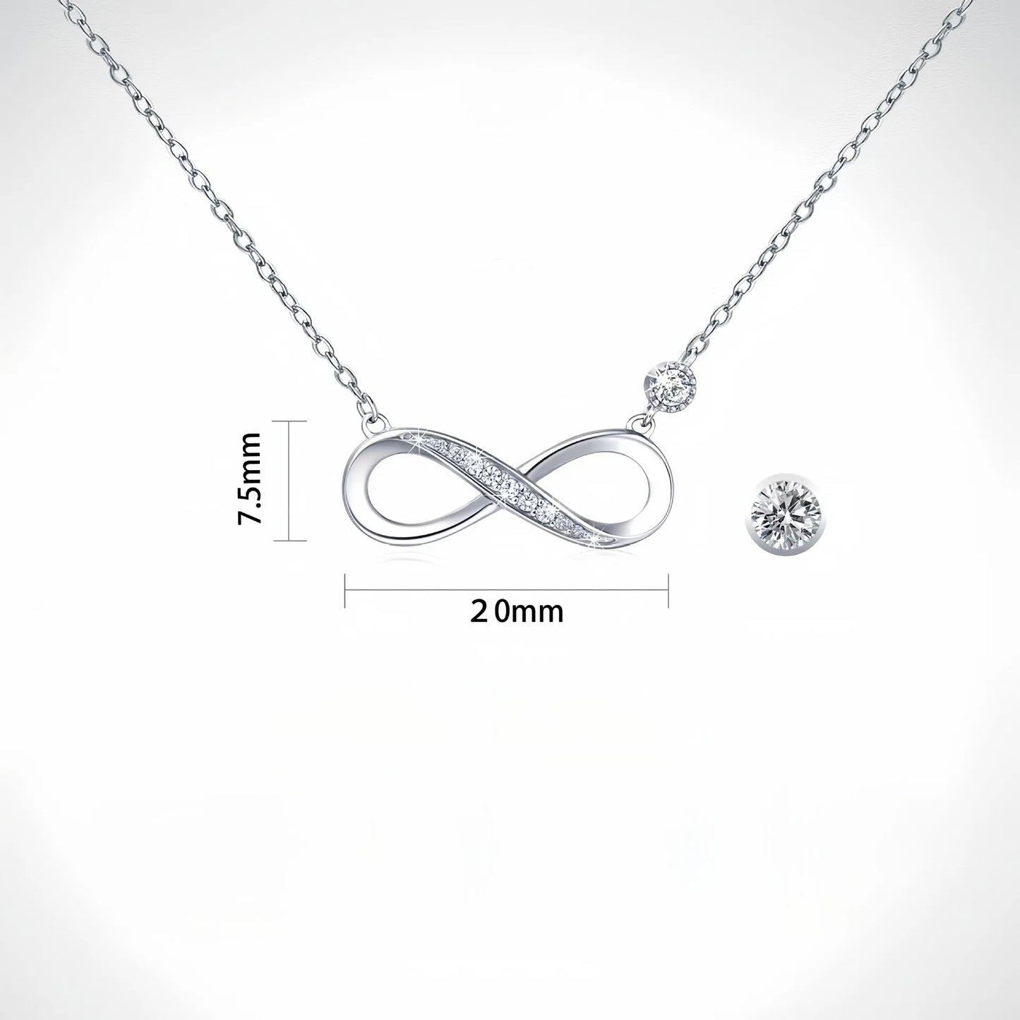 Simple Fashion Metal Necklace Heart-shaped Geometric Necklace for Women Girl