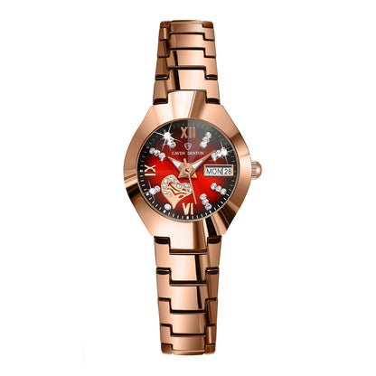 Fashion Women's Watch Double Calendar Diamond Waterproof Glow-in-the-dark ladies Watch for Women