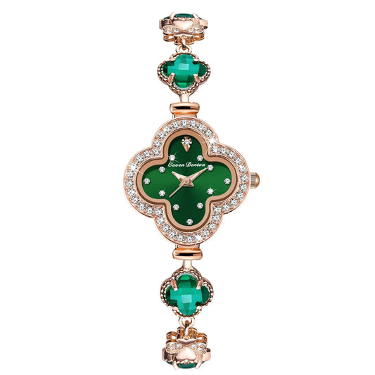 Fashion Women’s Watch Clover Bracelet Quartz Watch Stylish Casual Versatile Ladies Timepiece Waterproof Luxury Design