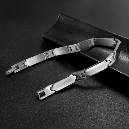 Men’s Minimalist Stainless Steel Bracelet – Sleek Titanium Steel Wristband with Unique Designer Style