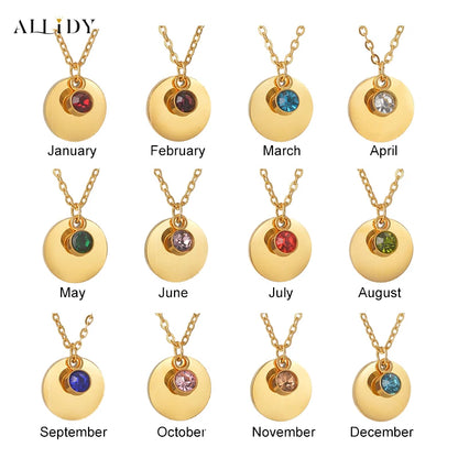 Custom Engraving Name Birthday Stone Pendant Necklace Real Preserved Rose Bear Jewelry Box Gifts Mothers Day Gifts for Women