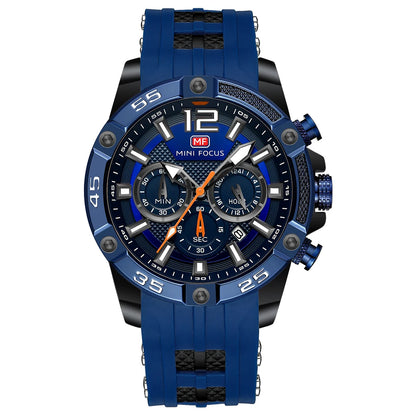 MINIFOCUS Mens Multifunction Sports Watch Waterproof Quartz Luminous Outdoor Casual Timepiece Watches Gift for Man