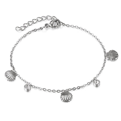 Boho Natural Stone Heart Bracelet for Women – Colorful Titanium Steel Ethnic Style Adjustable Fashion Jewelry
