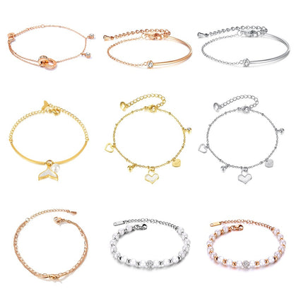 Boho Natural Stone Heart Bracelet for Women – Colorful Titanium Steel Ethnic Style Adjustable Fashion Jewelry