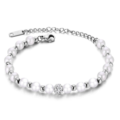 Boho Natural Stone Heart Bracelet for Women – Colorful Titanium Steel Ethnic Style Adjustable Fashion Jewelry