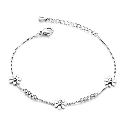 Boho Natural Stone Heart Bracelet for Women – Colorful Titanium Steel Ethnic Style Adjustable Fashion Jewelry